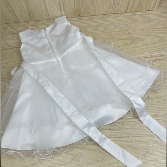 Diva Behavior White Tulle Toddler White Dress Sz 18 Mths - Picture 2 of 5